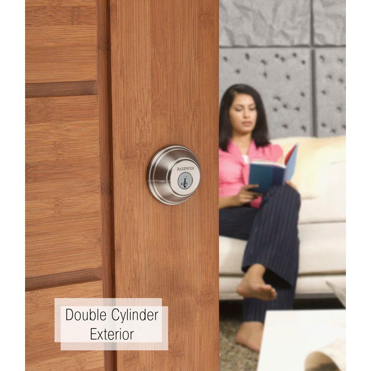 Prestige 385 Round Double Cylinder Deadbolt with SmartKey