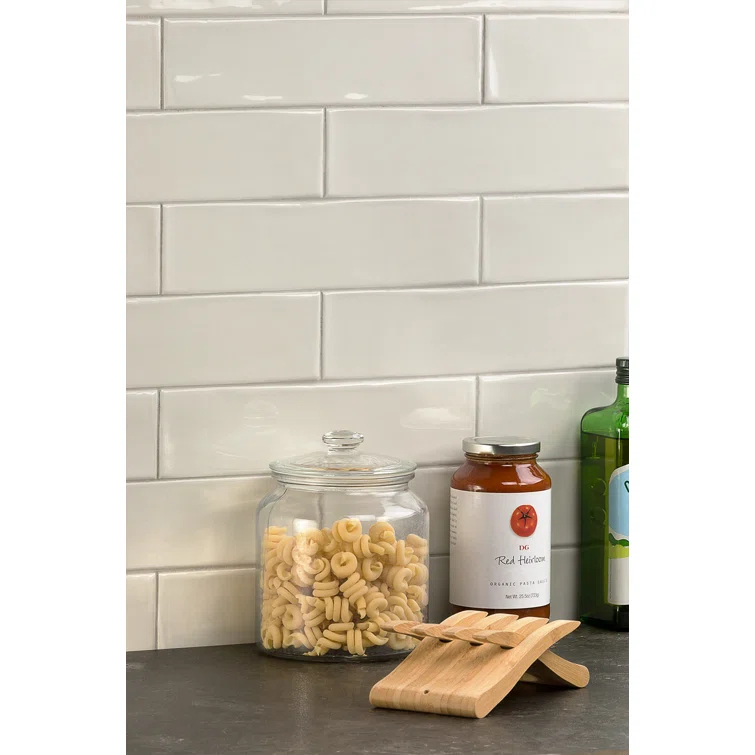 Midland 3'' W x 12'' L Polished Ceramic Subway Tile (5.38 sq. ft. / box)