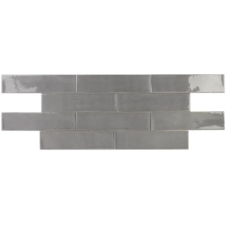 Midland 3'' W x 12'' L Polished Ceramic Subway Tile (5.38 sq. ft. / box)