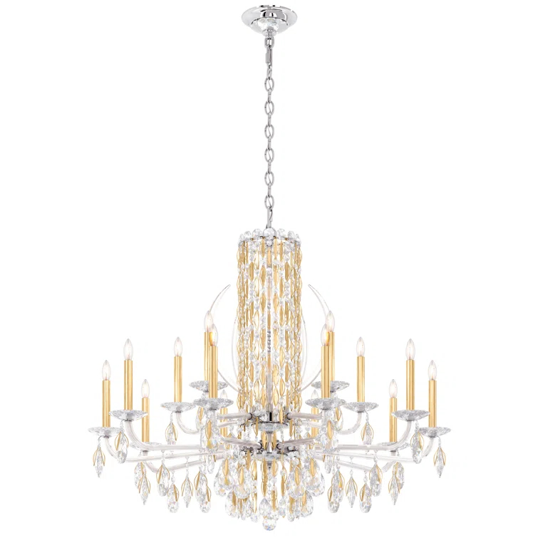 Sarella 15 - Light Glass Classic / Traditional Chandelier