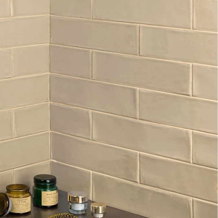 Midland 3'' W x 12'' L Polished Ceramic Subway Tile (5.38 sq. ft. / box)