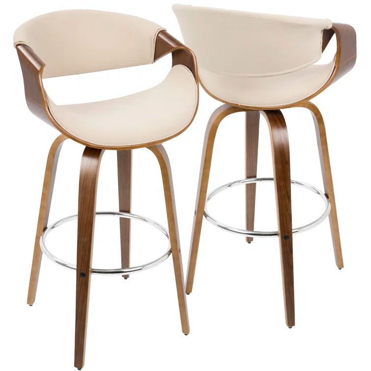 Lariah Swivel Upholstered Counter Stool