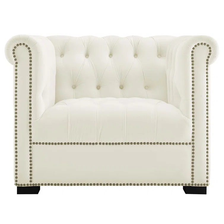 Modway Heritage Upholstered Velvet Armchair