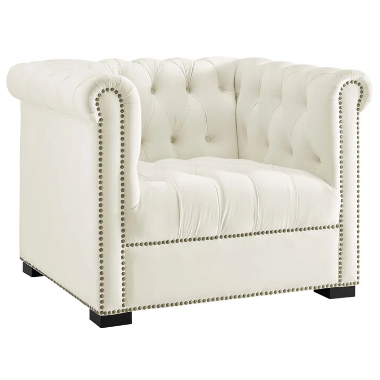 Modway Heritage Upholstered Velvet Armchair