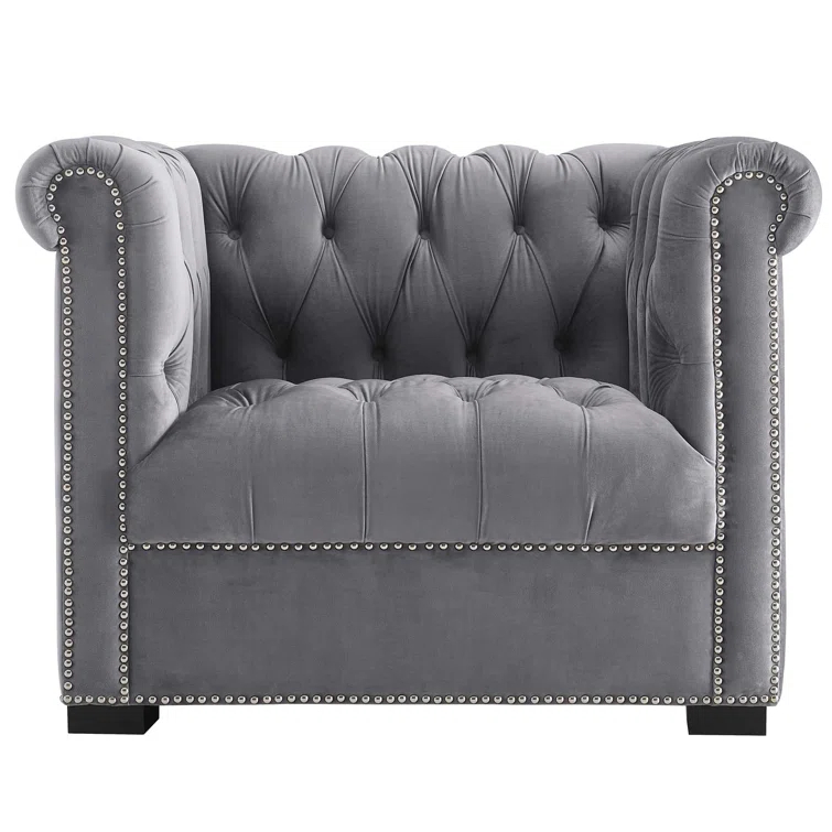 Modway Heritage Upholstered Velvet Armchair