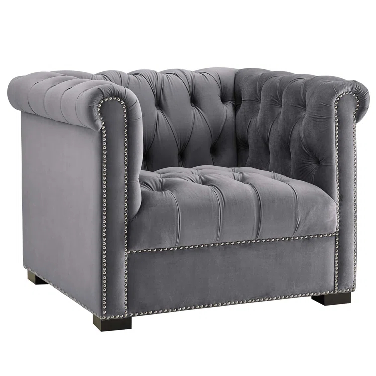 Modway Heritage Upholstered Velvet Armchair