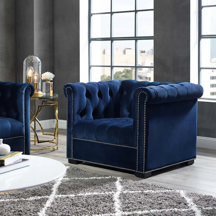 Modway Heritage Upholstered Velvet Armchair