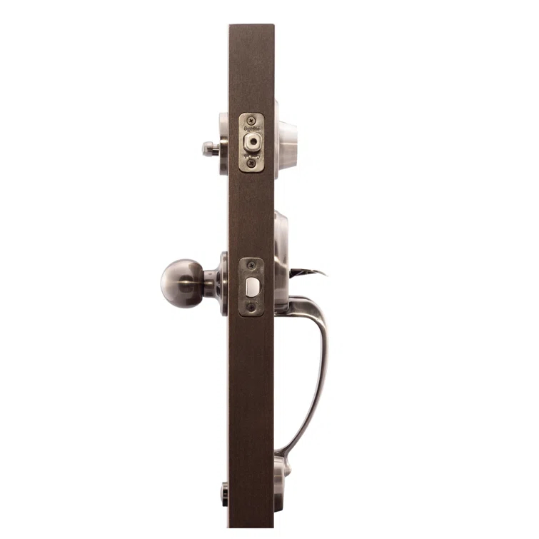 Copper Creek Handleset with Single Cylinder Deadbolt and Door Knob and Colonial Rosette