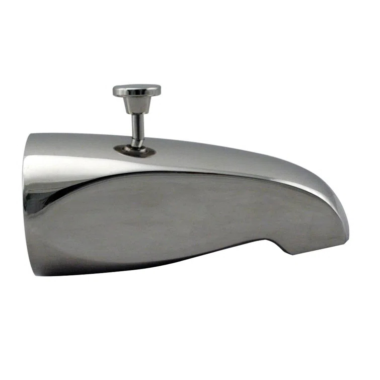 5-1/2" Reach Wall Mount Tub Spout with Rear Diverter