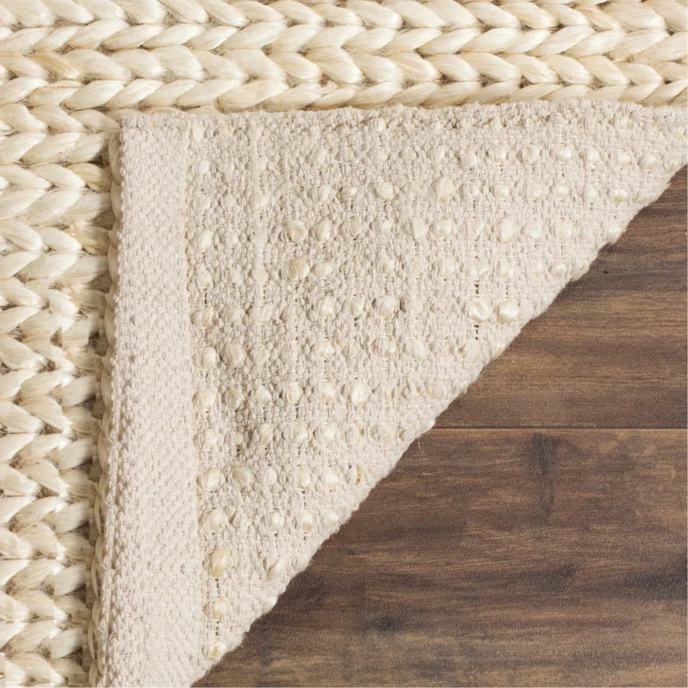 Pennsburg Natural Fiber Hand Woven Jute Chevron Rug