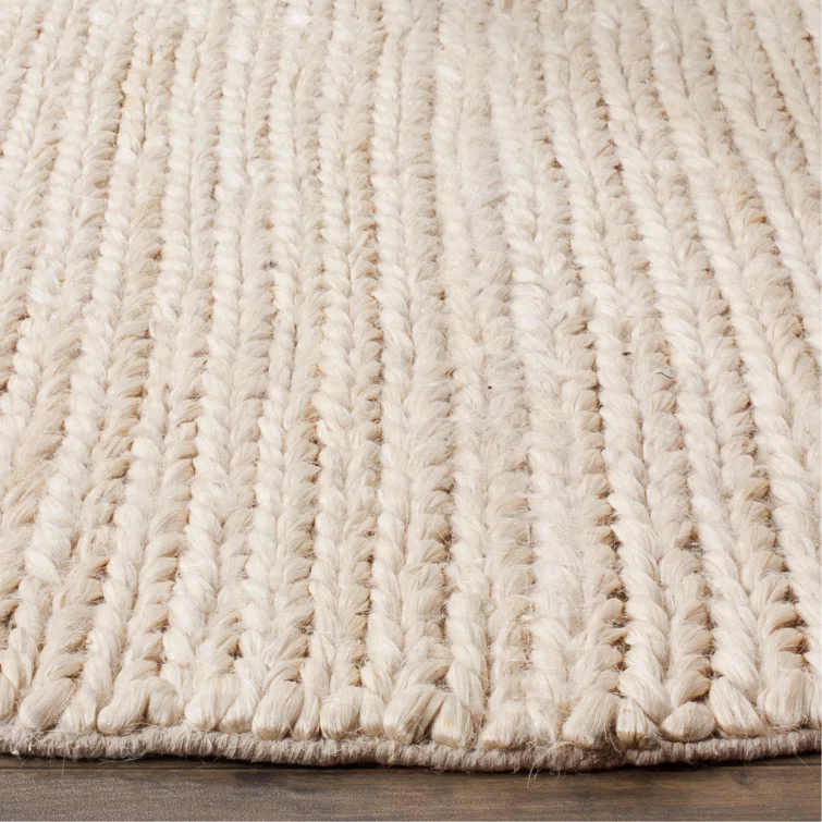 Pennsburg Natural Fiber Hand Woven Jute Chevron Rug