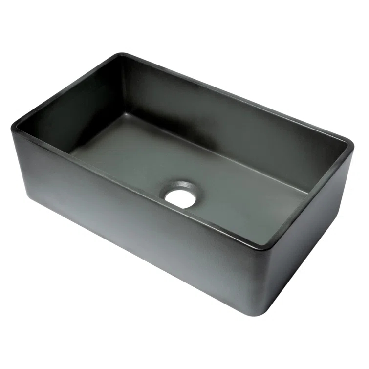 Alfi Brand ABCO3320SB 32'' L Farmhouse / Apron Single Bowl Fireclay Kitchen Sink