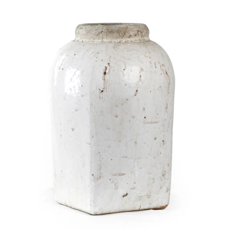 Zentique 4977S A25A Ceramic Jar, 7.5 x 11 x 7.5 in.