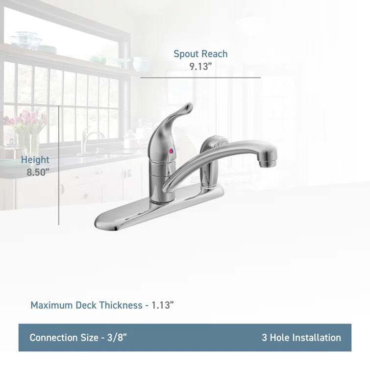 Chateau Single Handle Kitchen Faucet