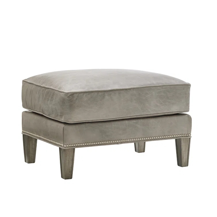 Kensington Place Ashton Leather Ottoman