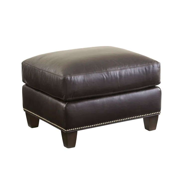 Strada Leather Ottoman