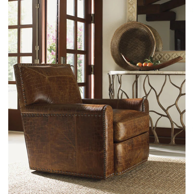 Stirling Park Leather Swivel Chair