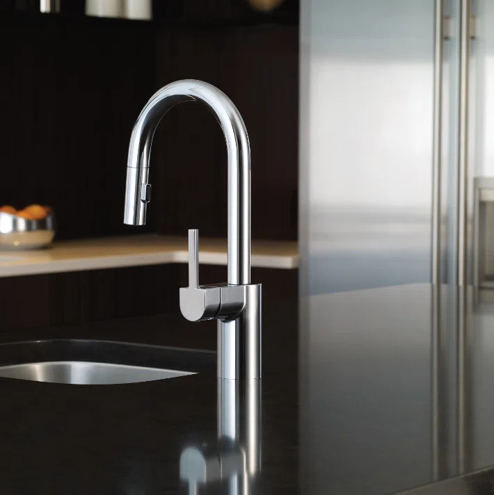 Moen Align One Handle Modern Kitchen Pulldown Faucet with Reflex and Power Clean Technology