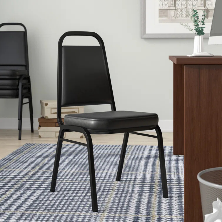 Amaya Trapezoidal Back Stacking Banquet Chair with 2.5" Thick Seat