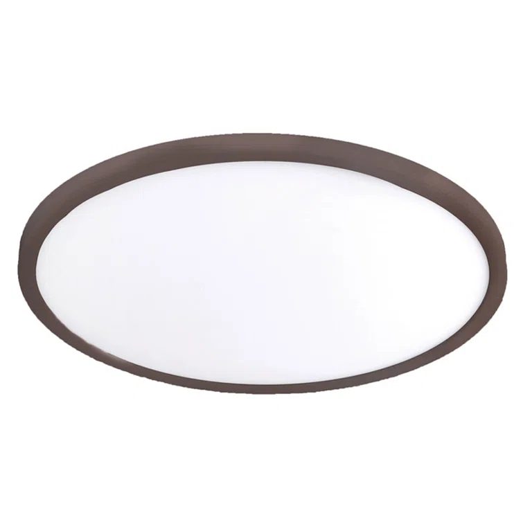Simple Circle Dimmable LED Flush Mount Light