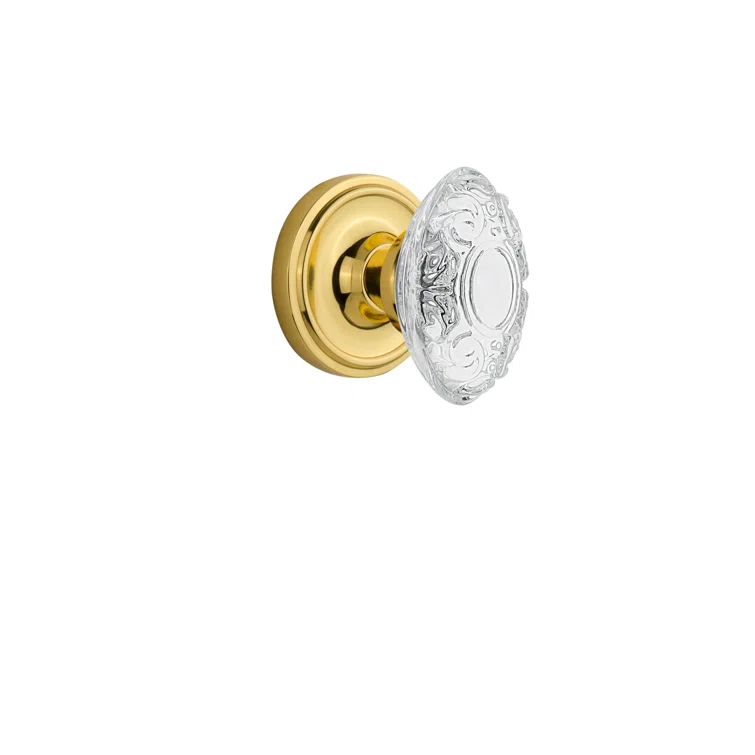 Classic Rosette with Crystal Victorian Knob
