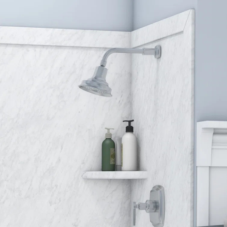 FlexStone Elite 60"W x 32"D x 60"H Alcove Bathtub Surround