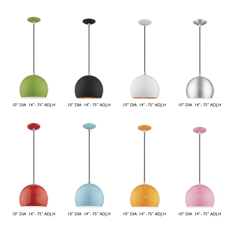 Schultz Single Light Metal Dimmable Pendant