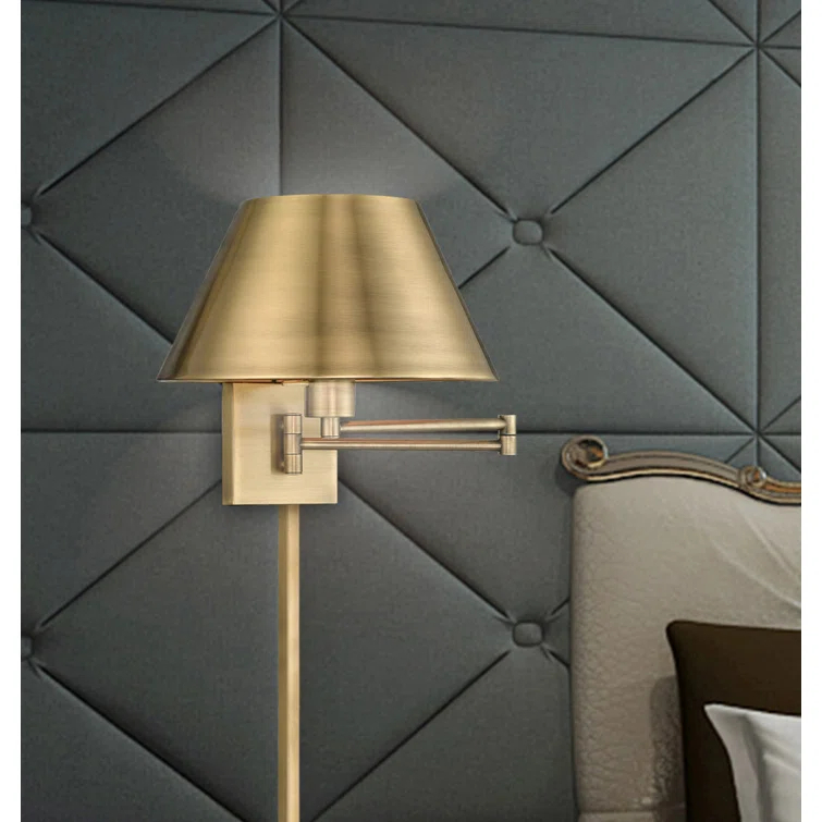 Brevan Steel Swing Arm Sconce