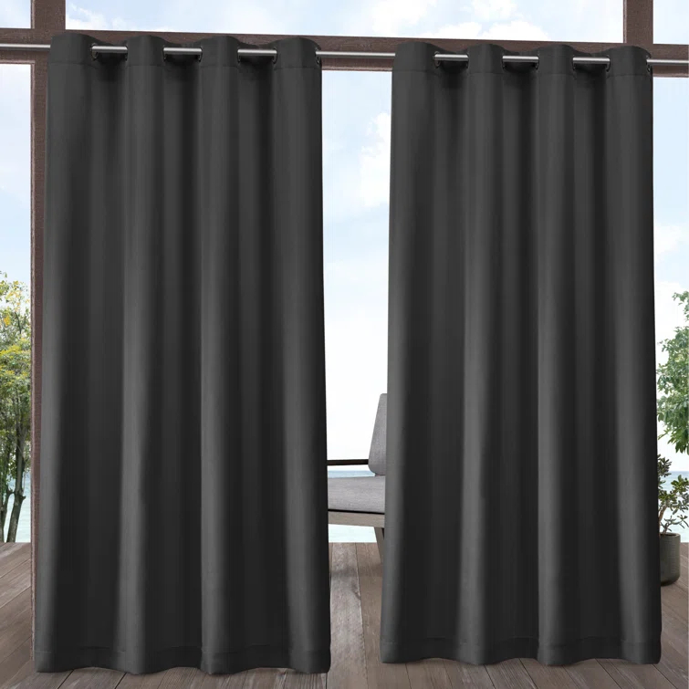 Cabana Solid Heavyweight Indoor Outdoor Curtains