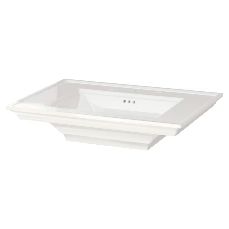 American Standard Town Square S 22.5'' Ceramic Rectangular Bathroom Sink with Overflow