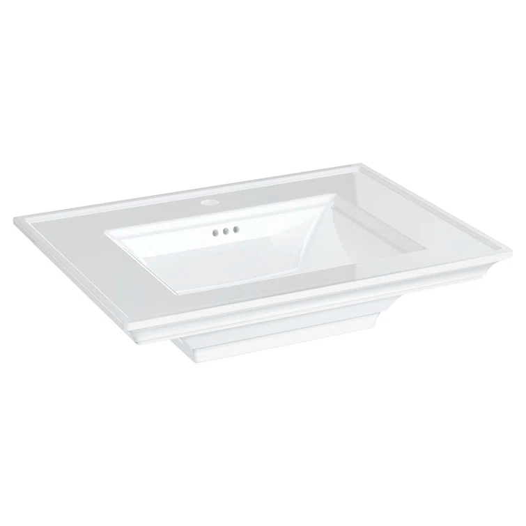 American Standard Town Square S 22.5'' Ceramic Rectangular Bathroom Sink with Overflow