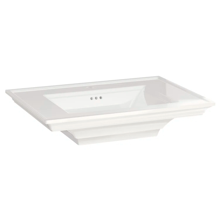 American Standard Town Square S 22.5'' Ceramic Rectangular Bathroom Sink with Overflow