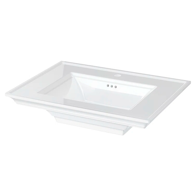 American Standard Town Square S 22.5'' Ceramic Rectangular Bathroom Sink with Overflow