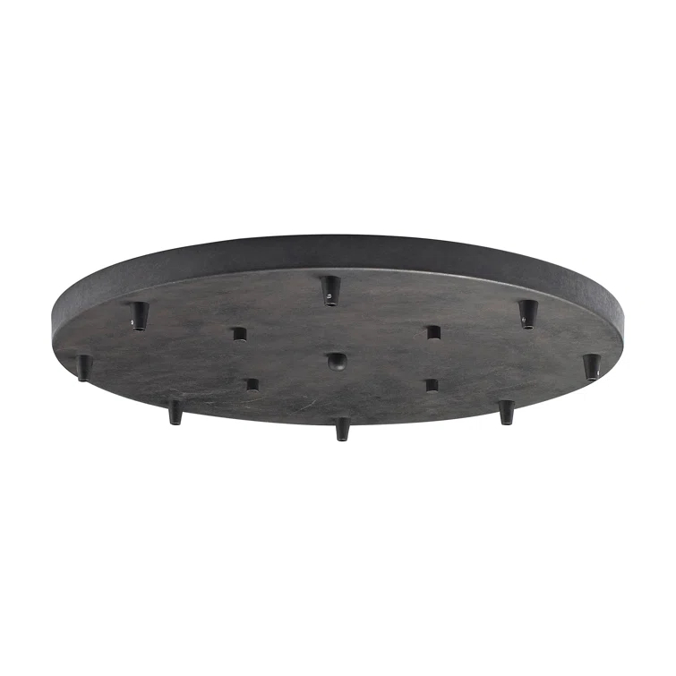 Illuminare Accessories 8-Light Round Pan in Dark Rust