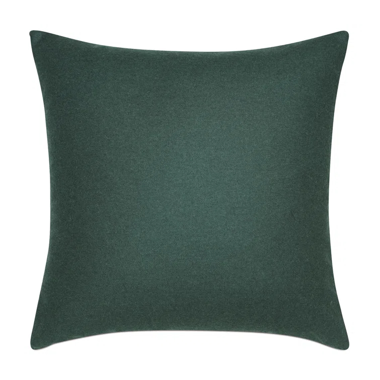 Heathered Wool Wool Blend Reversible Throw Pillow