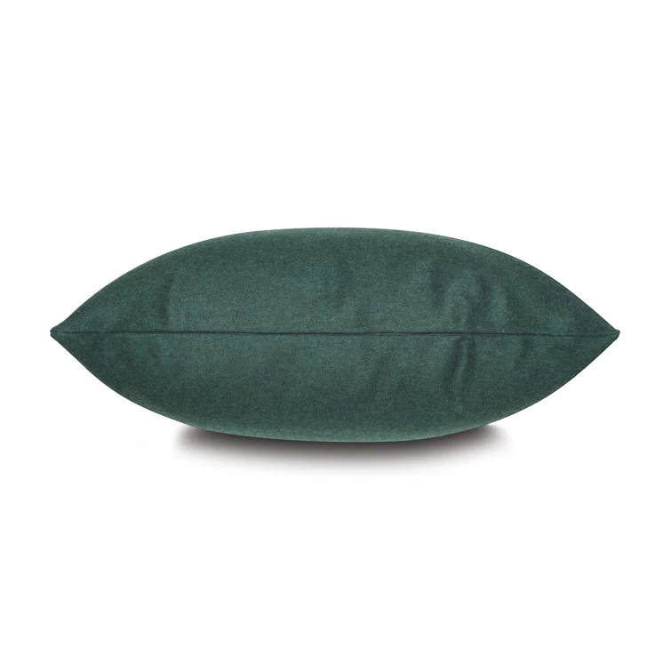 Heathered Wool Wool Blend Reversible Throw Pillow