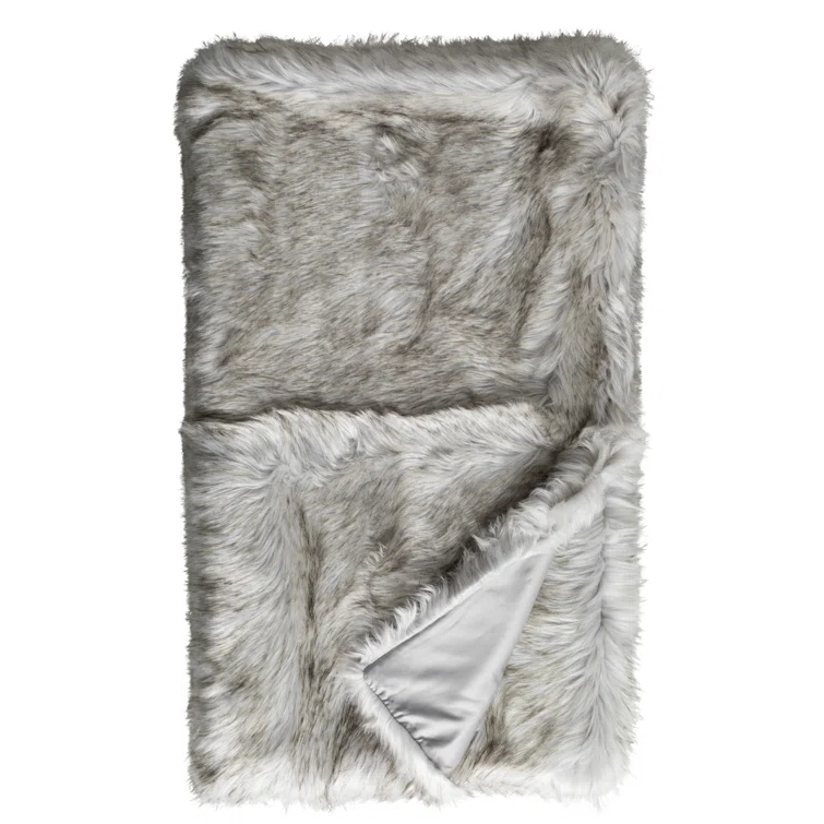 Lili Alessandra Faux Fur Throw Blanket