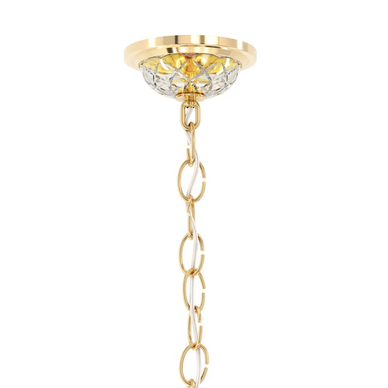 Sterling 12 - Light Glass Classic / Traditional Chandelier
