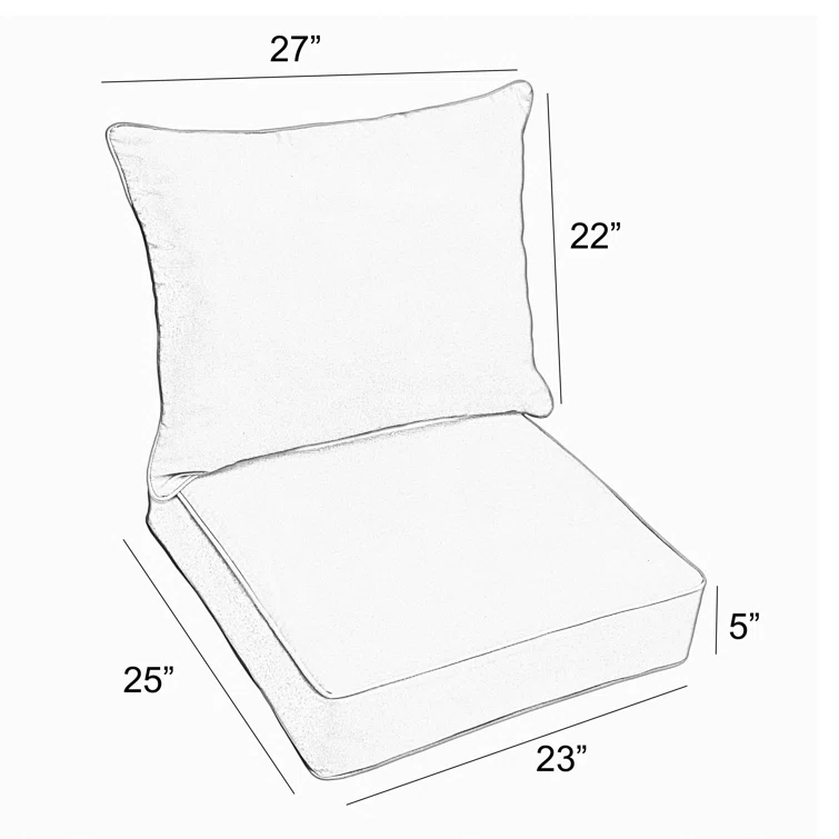 Indoor/Outdoor Seat/Back Cushion
