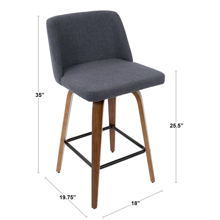 Lakyia Upholstered Counter Stool