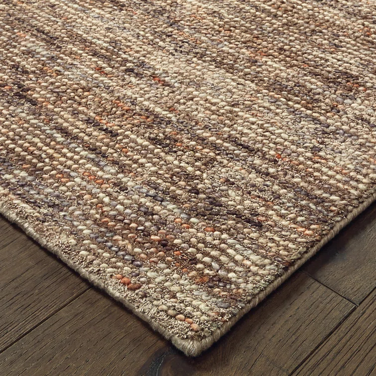 Lucent Handmade Tufted Taupe/Pink Area Rug
