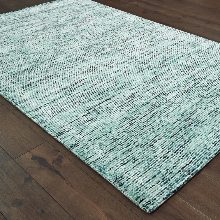 Legends Handmade Tufted Blue/Teal Area Rug