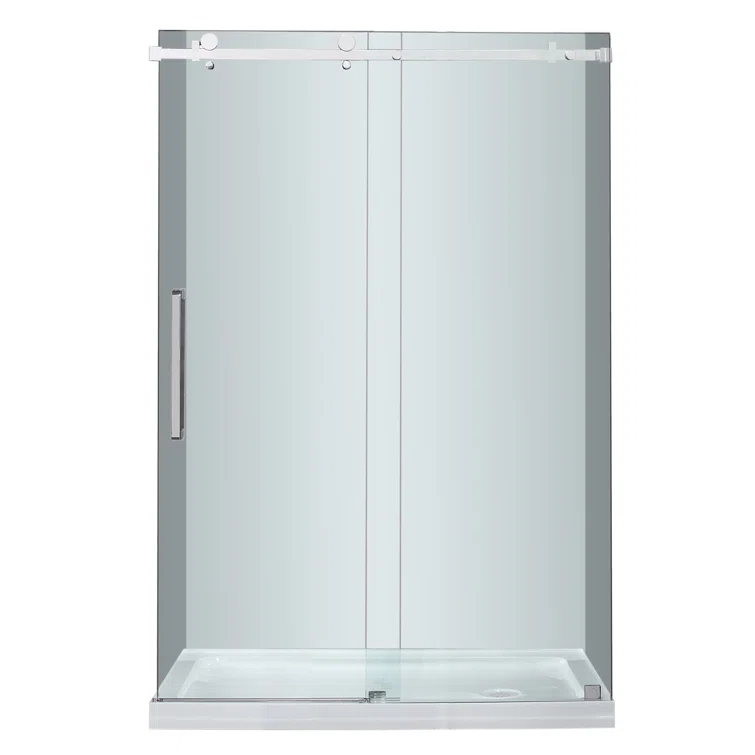 Moselle 48" x 77.5" Single Sliding Frameless Shower Door