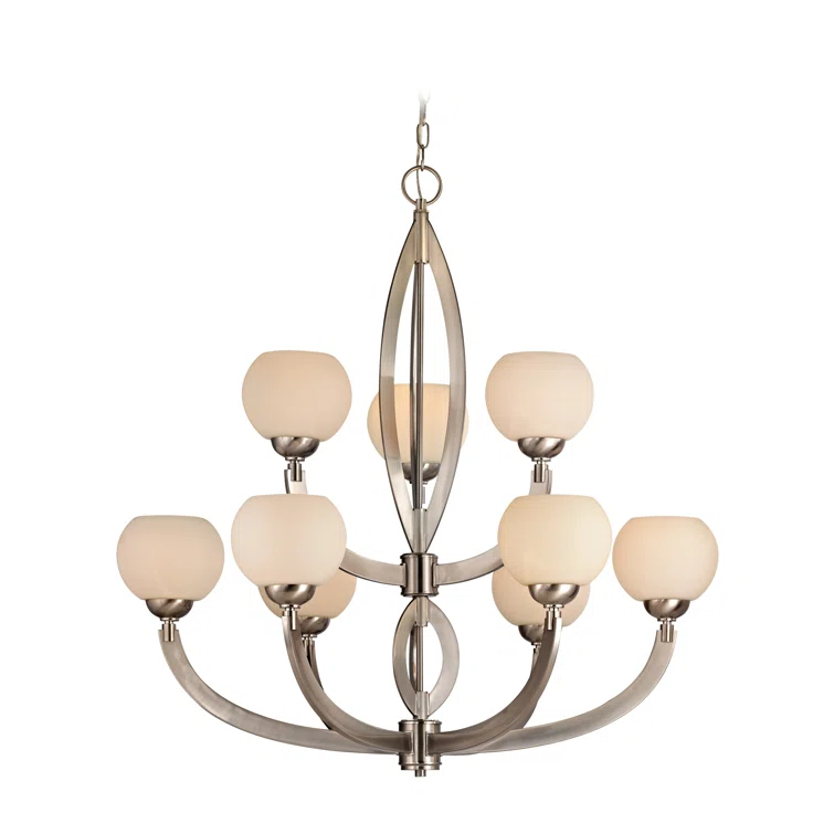 Lenore 9 - Light Dimmable Tiered Chandelier