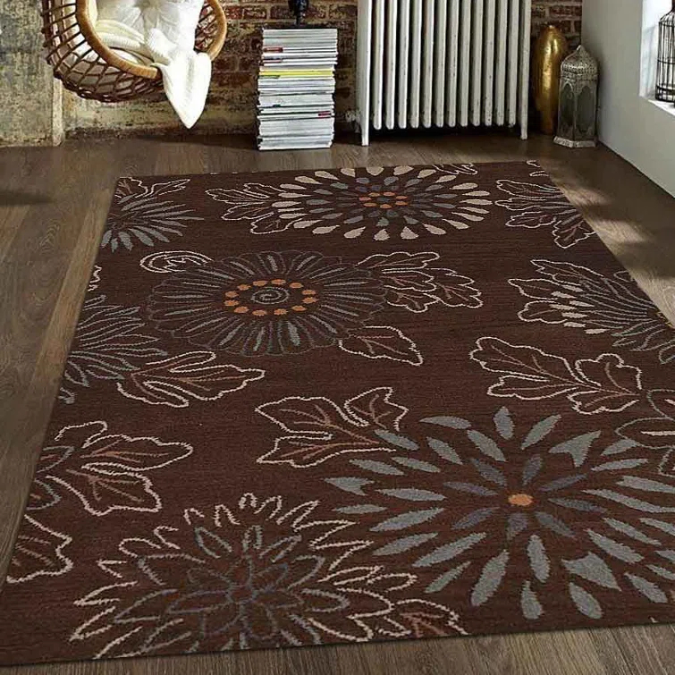 Get My Rugs LLC HAND TUFTED WOOL ECO-FRIENDLY AREA RUGS, Floral Design, Contemporary Design