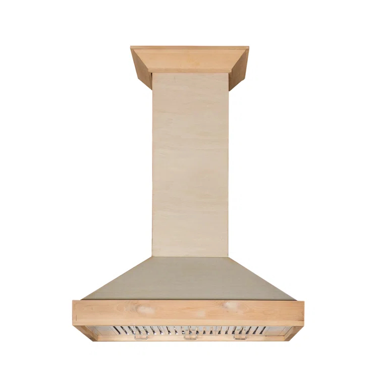 ZLINE 30 in. Convertible Vent Wooden Wall Mount Range Hood in Antigua & Walnut