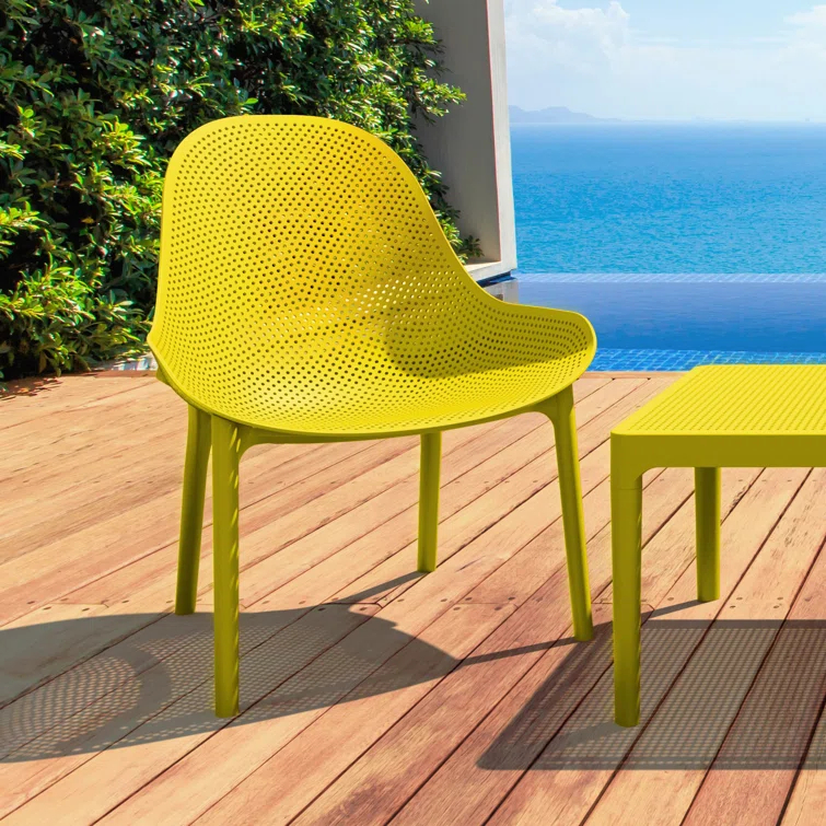 Farrah Outdoor Armless Lounge Chair