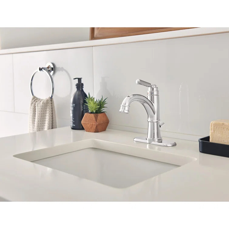 Westchester Single-Hole Bathroom Faucet with Drain Assembly