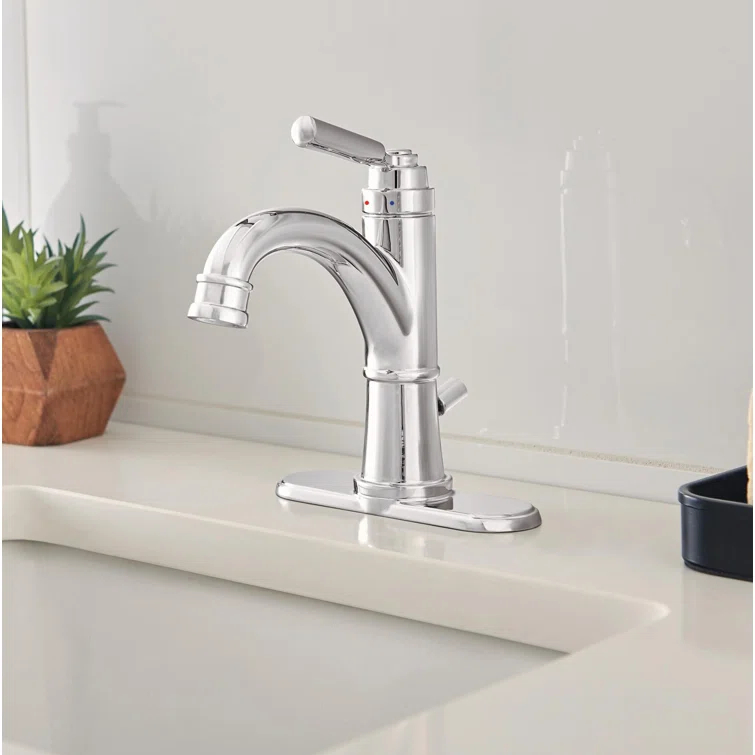 Westchester Single-Hole Bathroom Faucet with Drain Assembly
