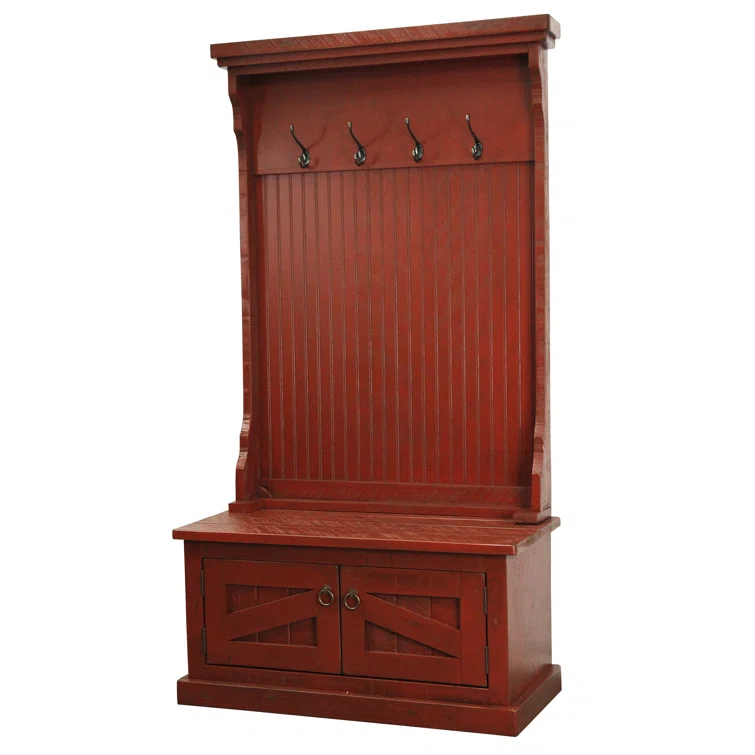 Kinley Hall Tree 37.5'' Wide with Bench and Shoe Storage